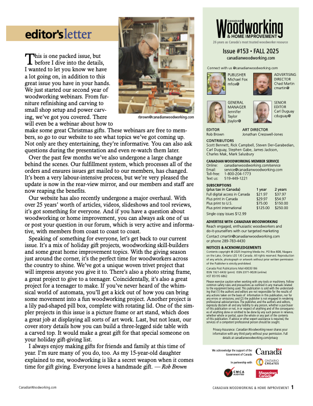 Issue 153 Fall 2025